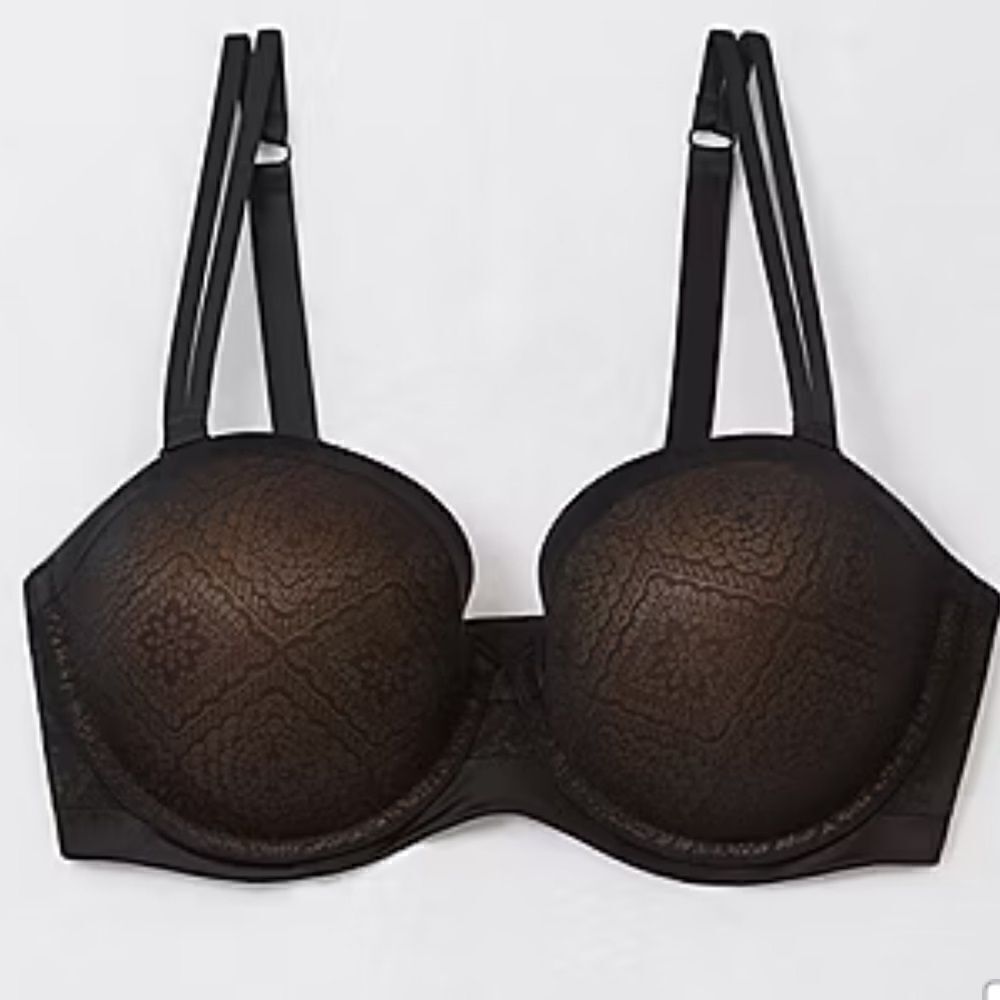 NWT Ambrielle® Everyday Full-Figure Lightly Lined Strapless Bra Multi Way 42C